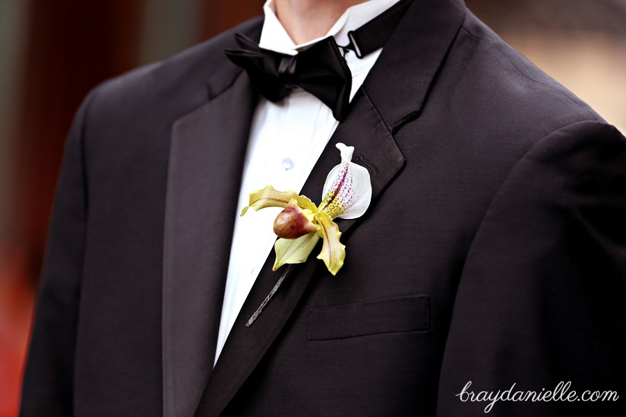 Grooms boutonniere orchid