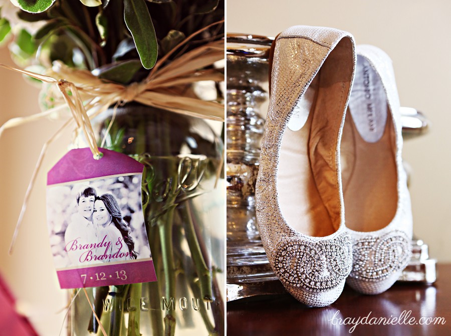 Wedding details + Bridal shoes with rhinestones