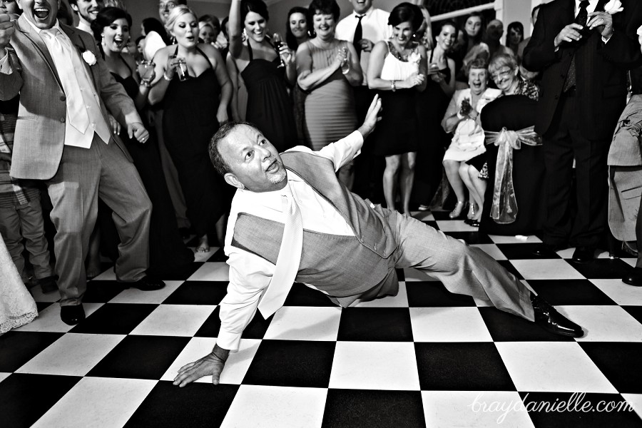 father of the bride dancing on the floor