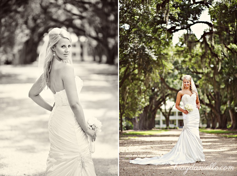 bridal portrait bride looking over her shoulder by Bray Danielle Photography 