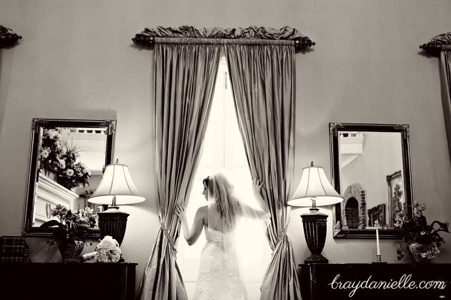 bride silhouette in plantation by Bray Danielle Photography 