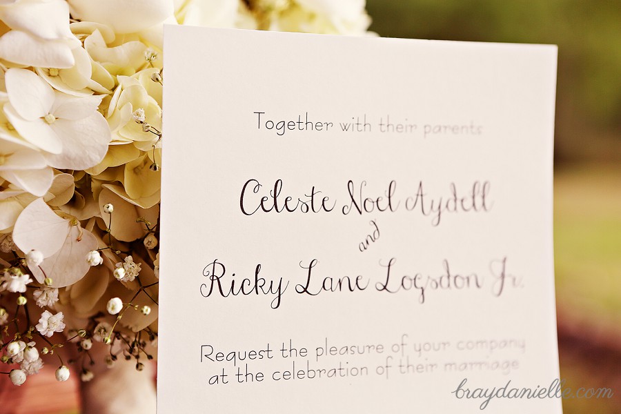 Shabby chic invitation