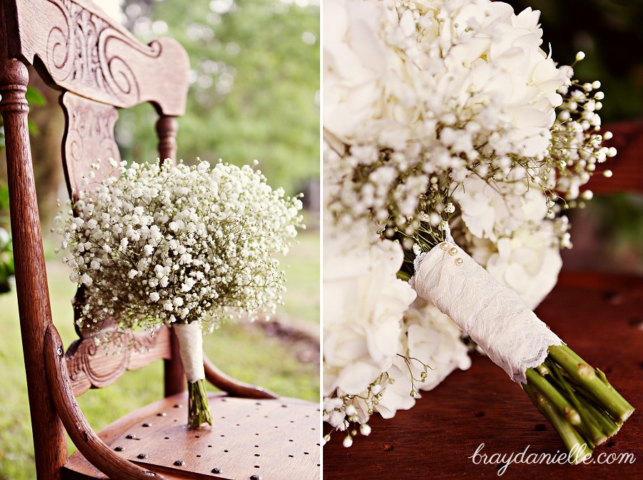 Shabby chic baby's breath