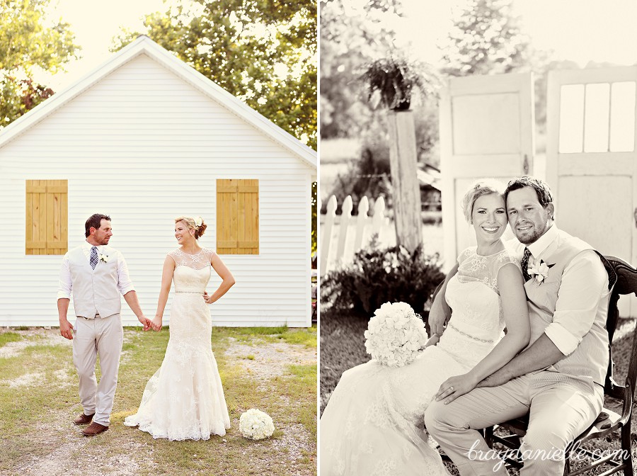 Country sunset wedding portraits by Bray Danielle Photography