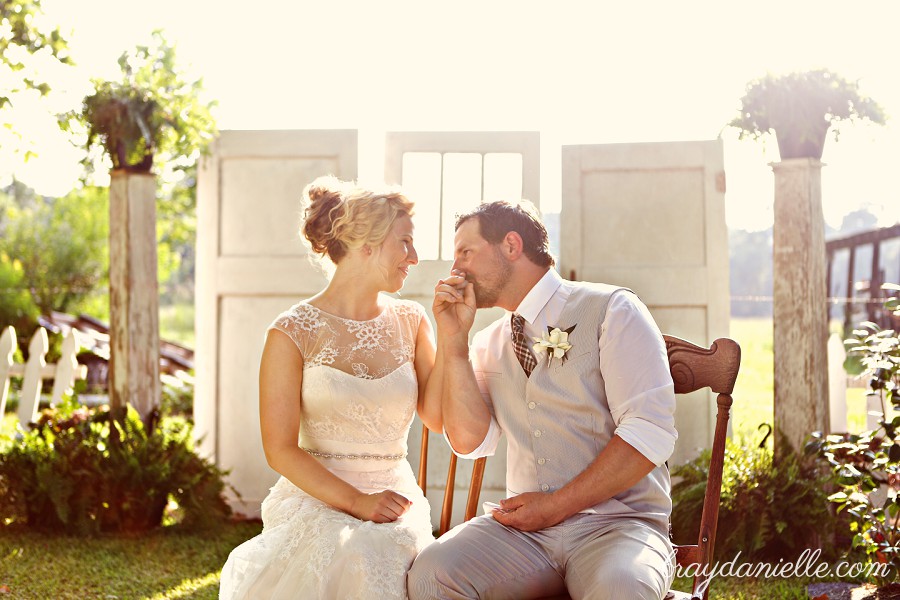 Country sunset wedding portraits by Bray Danielle Photography