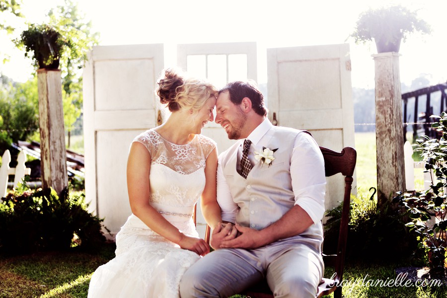 Country sunset wedding portraits by Bray Danielle Photography