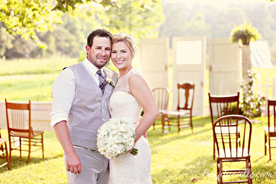 Country sunset wedding portraits by Bray Danielle Photography