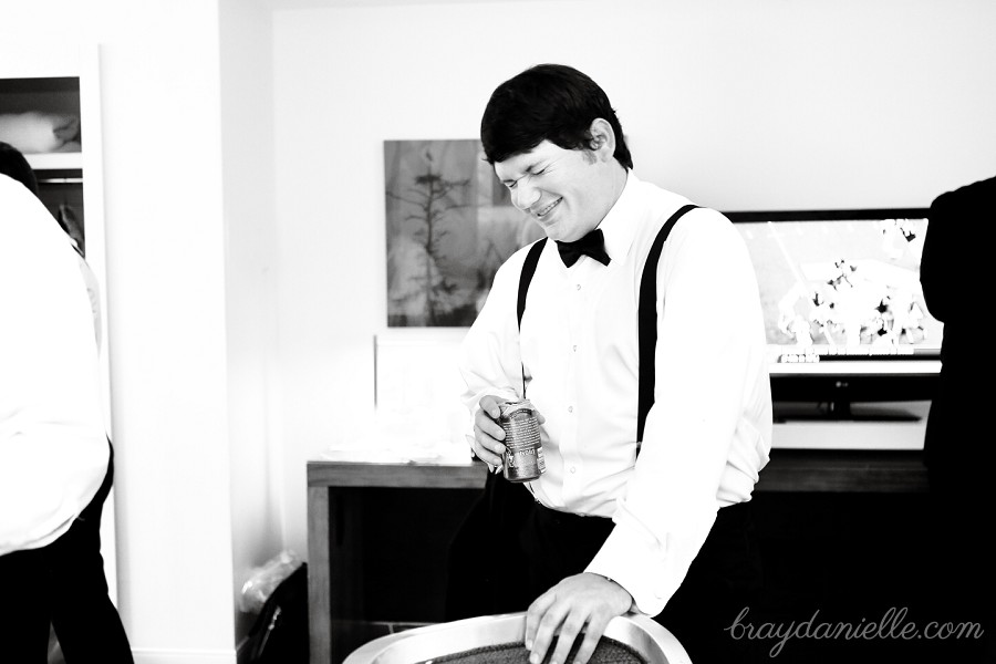 Groom candid, wedding by Bray Danielle Photography